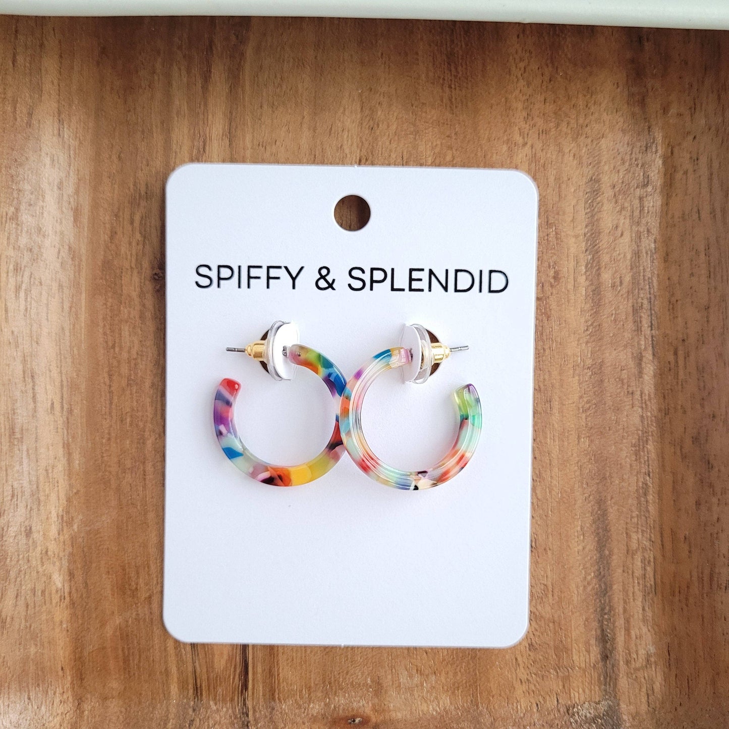 Cam Mini Hoops - Fiesta // Earrings, Jewelry, Gifts, Best Seller
