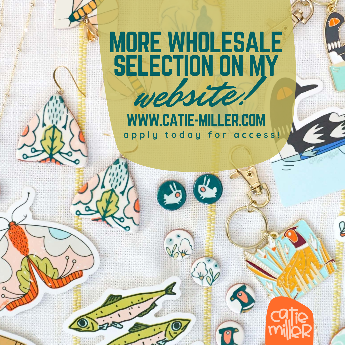 Loon Enamel Keychain - Wholesale