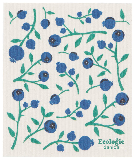 Blueberries Swedish Dishcloth