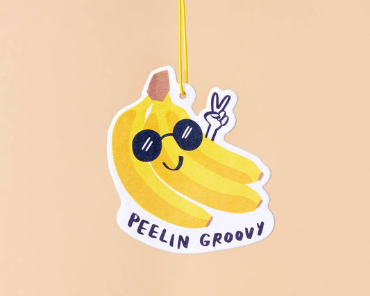Peelin' Groovy Banana Air Freshener - Stocking Stuffer