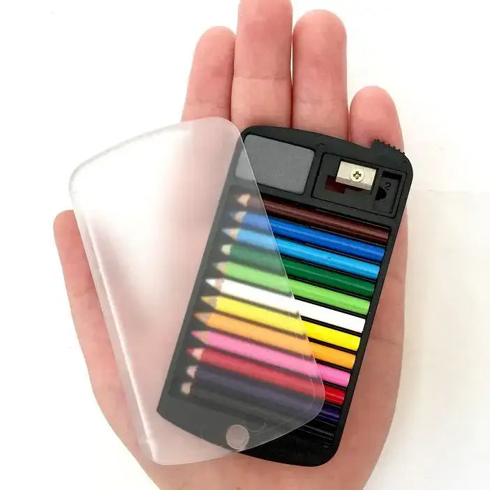 12 Mini Pencils in Clear Card Case