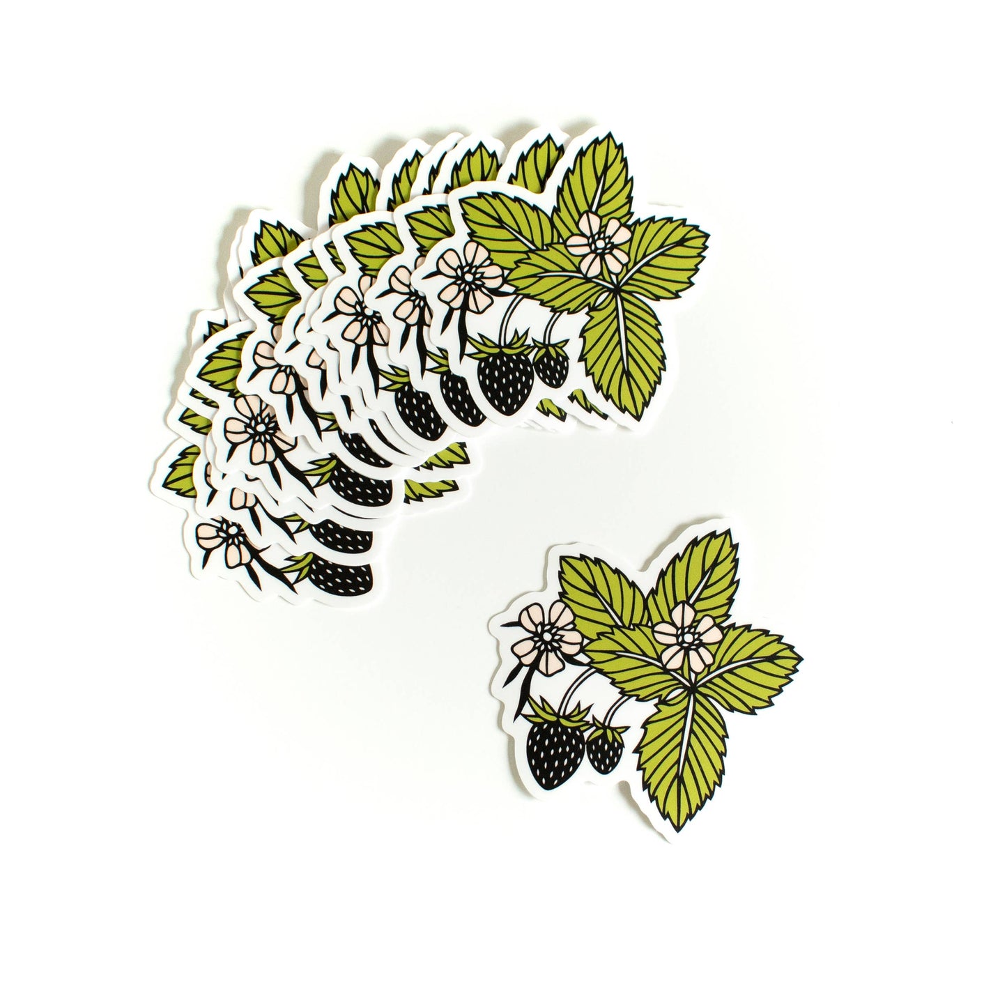 Strawberry vinyl sticker