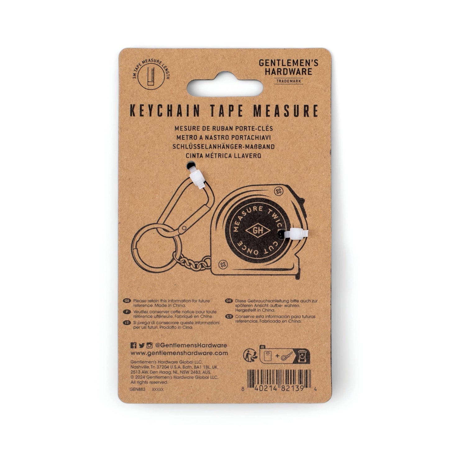 Key Chain Tape Measure