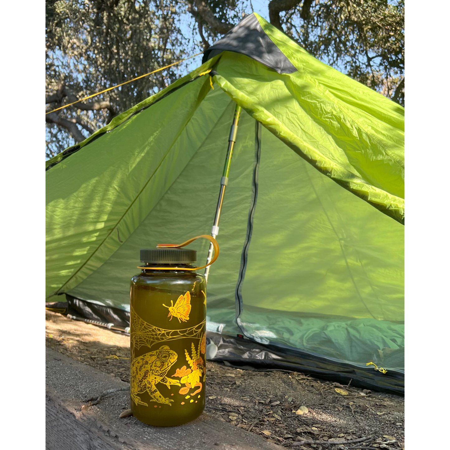 Toad & Mushrooms, 32oz Wide Mouth Nalgene Water Bottle