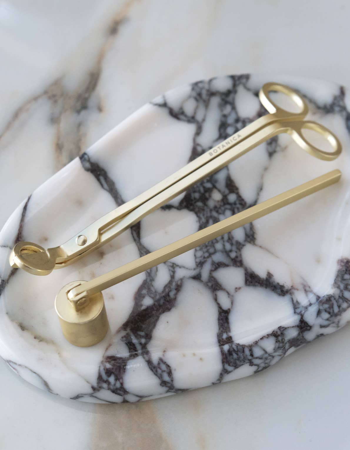 Wick Snips + Snuffer Gift Box Set | Matte Brass