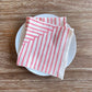 Warm Painterly Stripes Hand Printed Cotton Napkins, Set of 4