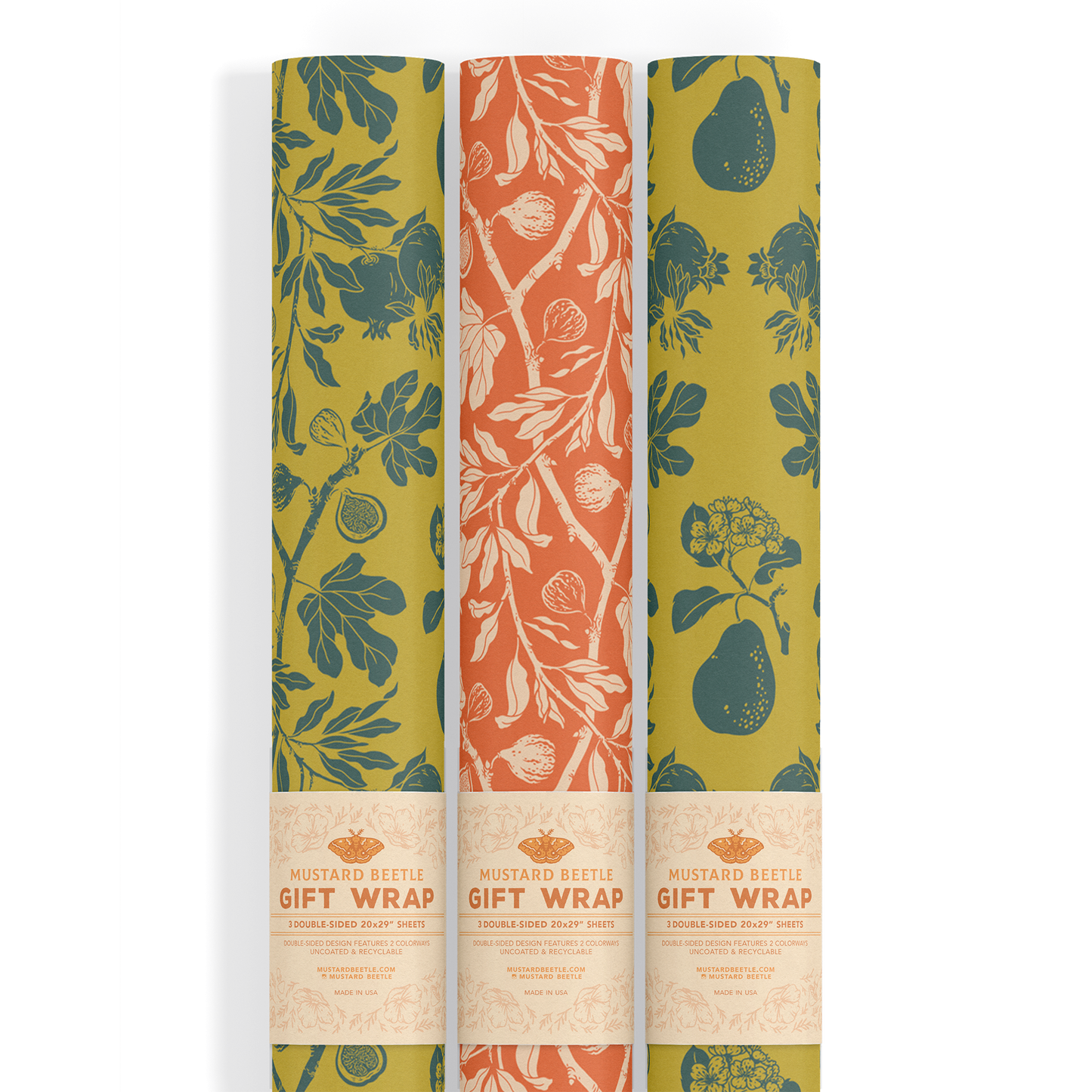 Recyclable Gift Wrap / Wrapping Paper: Flowering