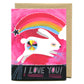 I Love You Bunny Card