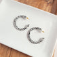 Camy Hoops - Black Dot // Gift, Earrings, Jewelry, Fall