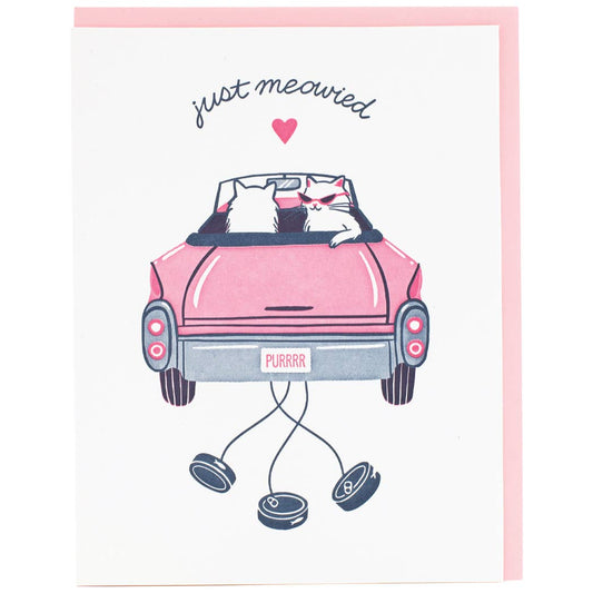 Cool Cats Wedding Card