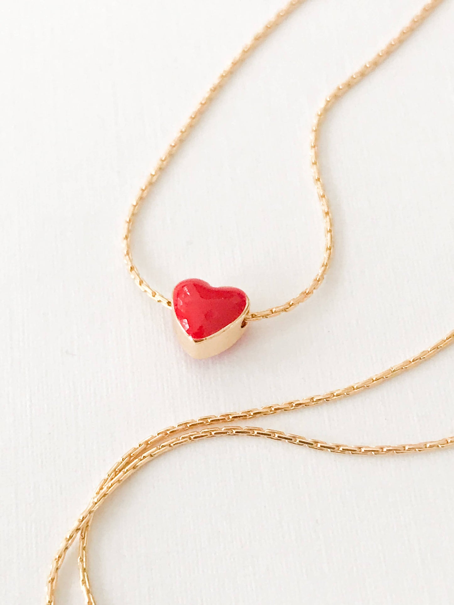Tiny Heart Necklace | 24K Gold Plated | Valentine's Gift