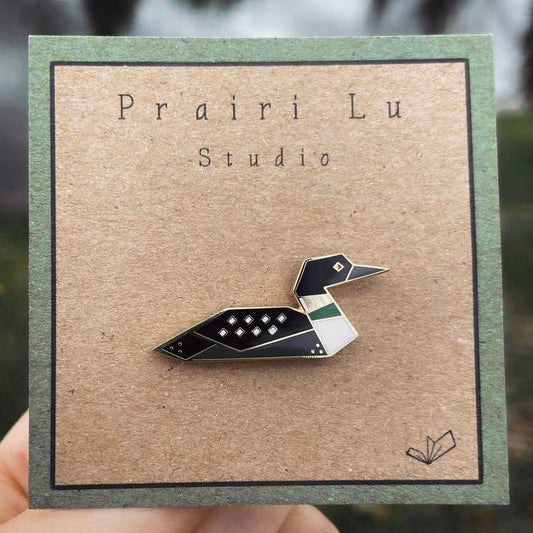Loon Enamel Pin