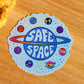 Safe space lgbtq sticker pride ally month hydroflask journal