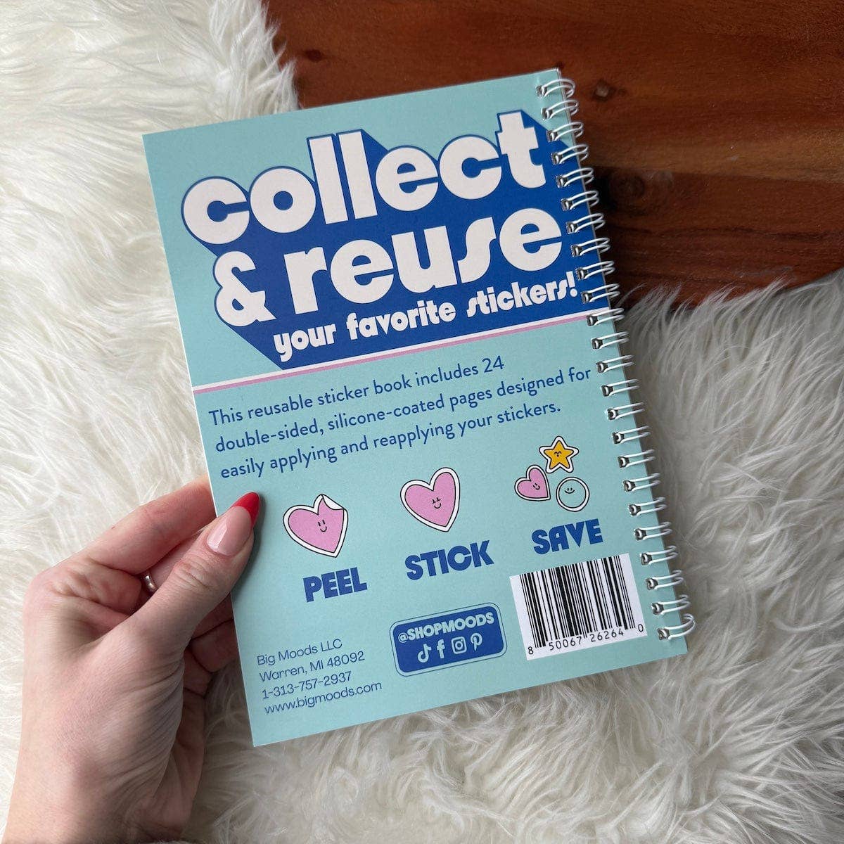 The Unused Sticker Book - Blue