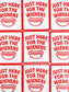 Just Here for the Wieners Embroidered Patch Iron On Hot Dog