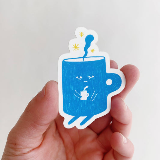 Sticker - sleepy coffee