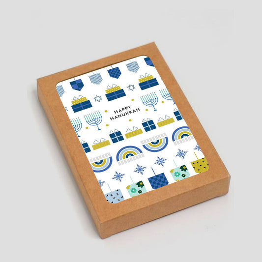 Happy Hanukkah Collage Card: Single Cards