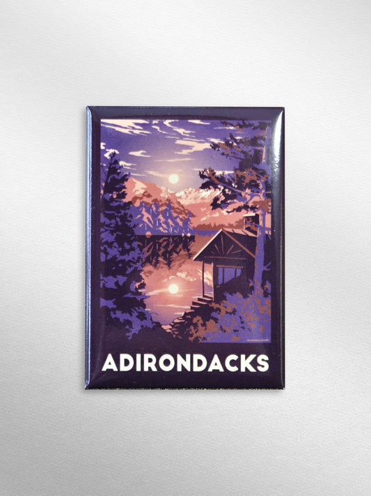 Adirondacks Camp on the Lake Vintage Retro Souvenir Magnet