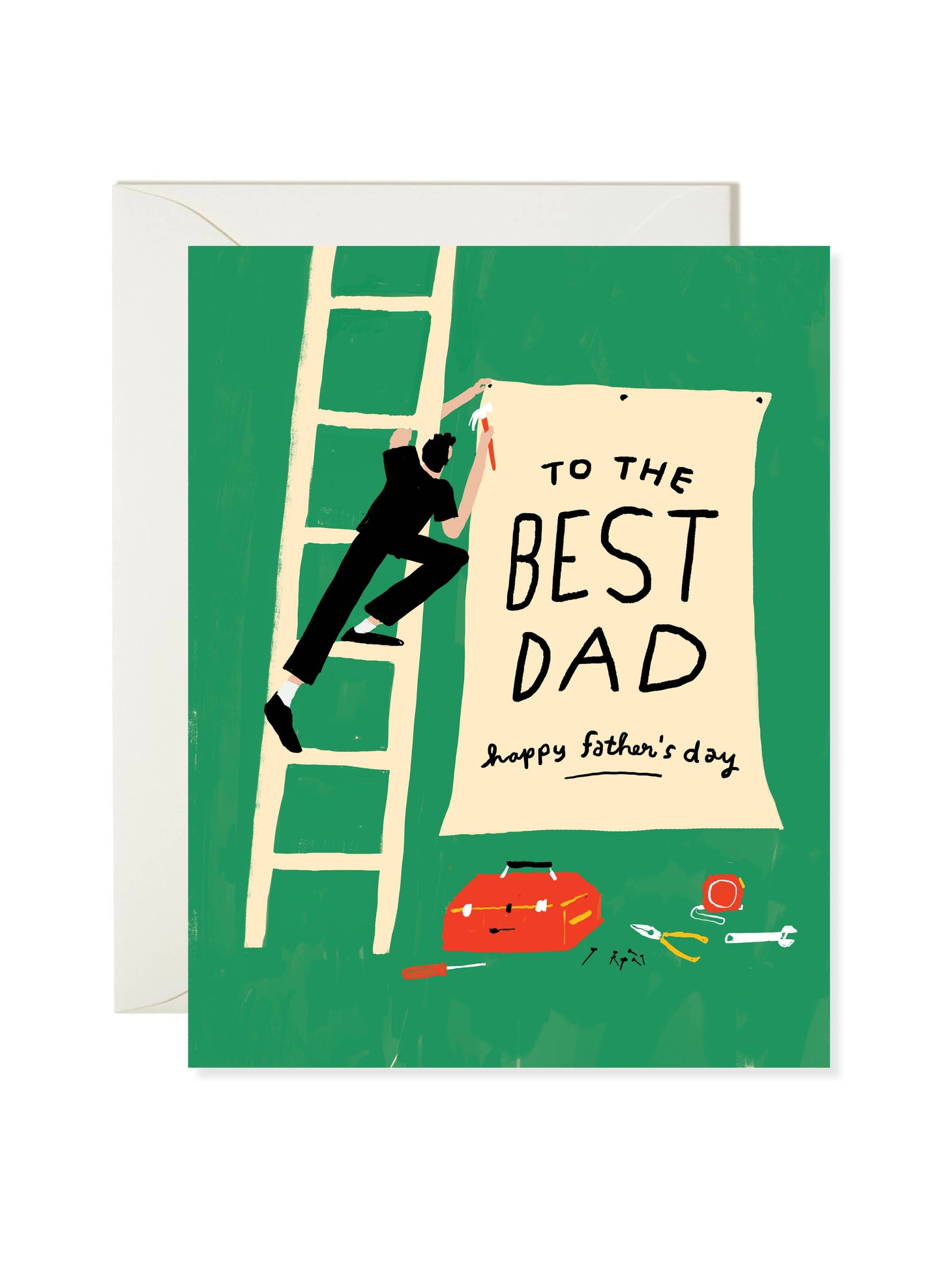 Best Dad Sign - Classic Father's Day Greeting Card
