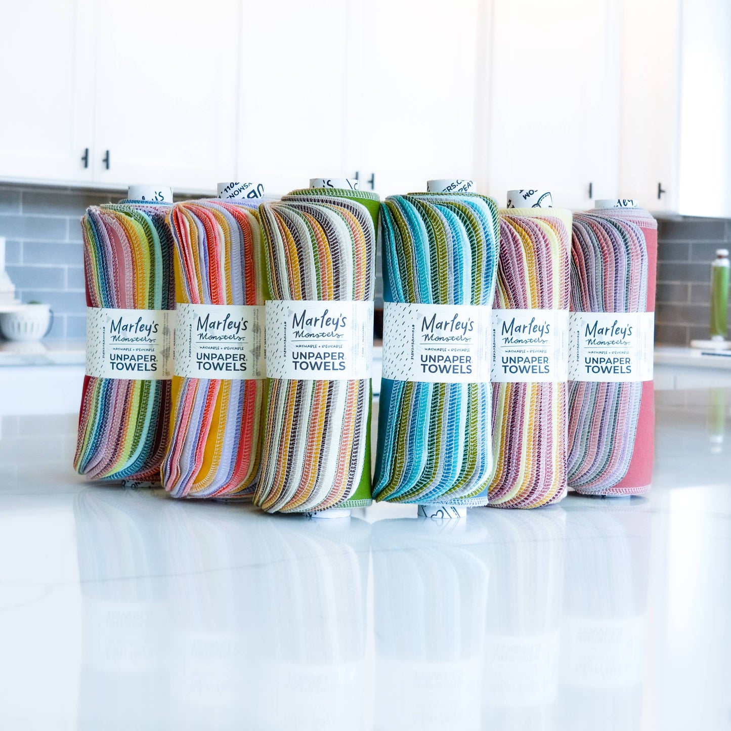 Stockist Bundle Set of 6 rolls UNpaper® Towels: Spec. Colors: Universe / 12 pack