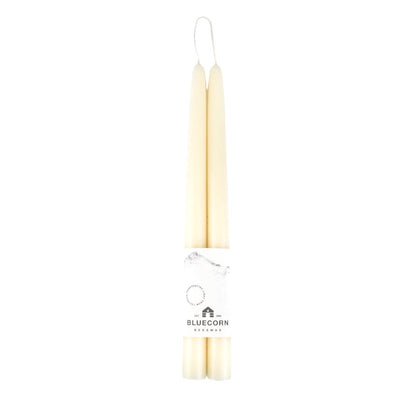 Pair of Hand-Dipped Beeswax Taper Candles