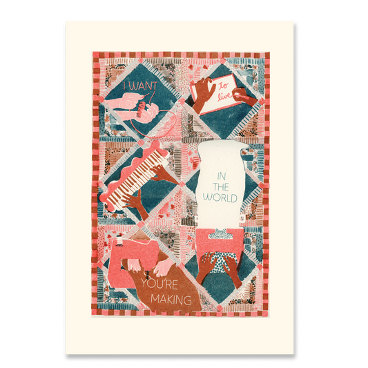 World You're Making Risograph 11x17 Art Print