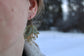Lotus Bud // Stained Glass Resin Earrings
