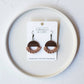 Macrame Knotted Semi-Circle Earrings - Pick Your Own: Natural