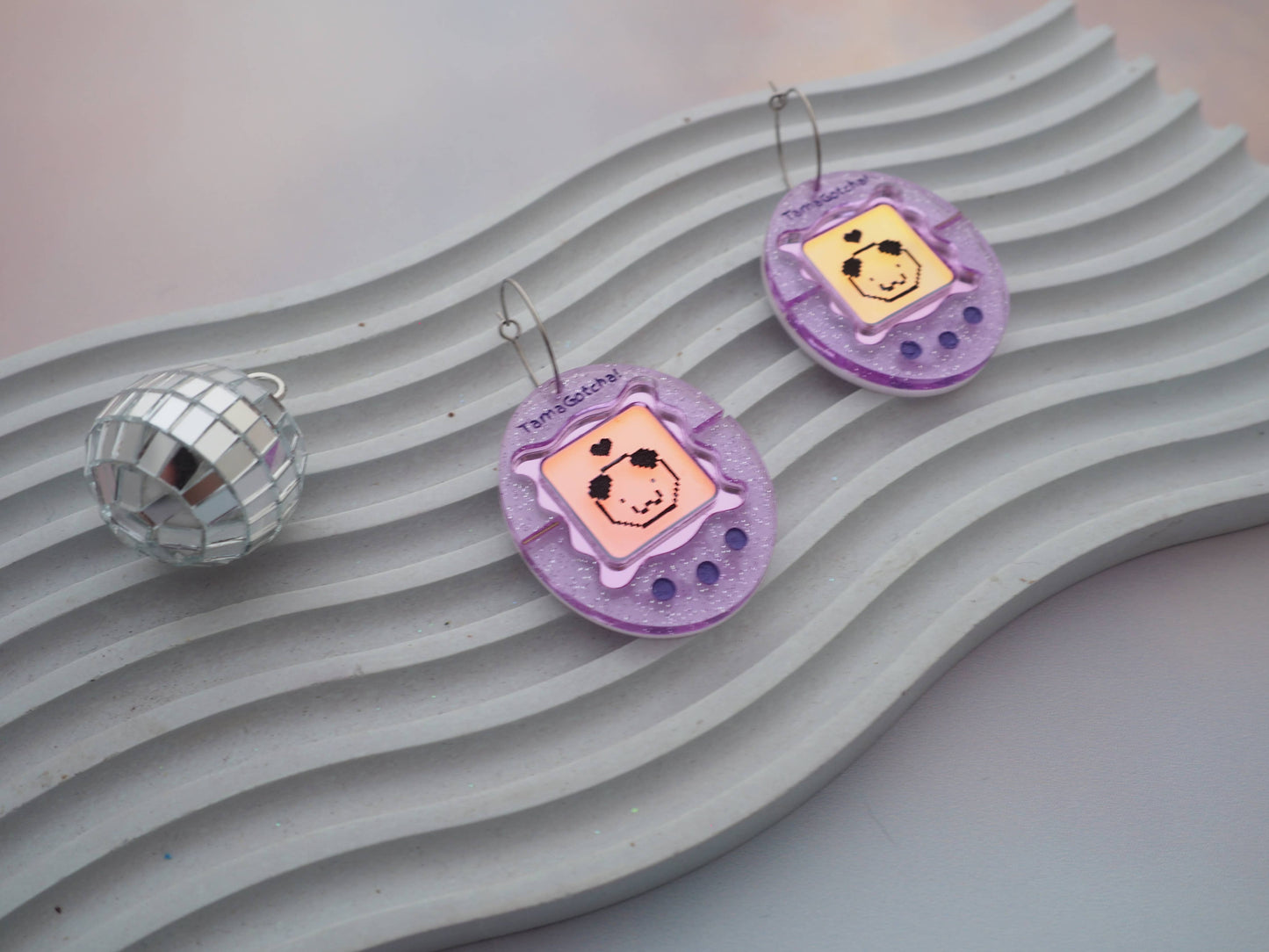 TamaGotcha! Inspired Acrylic Earrings