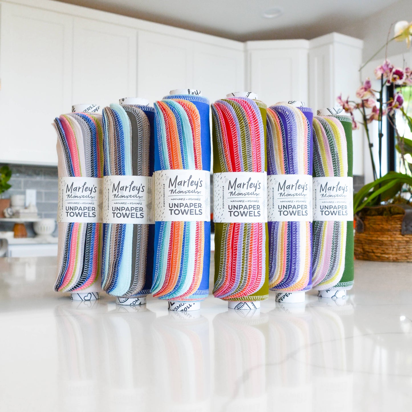 Stockist Bundle Set of 6 rolls UNpaper® Towels: Spec. Colors: Universe / 12 pack