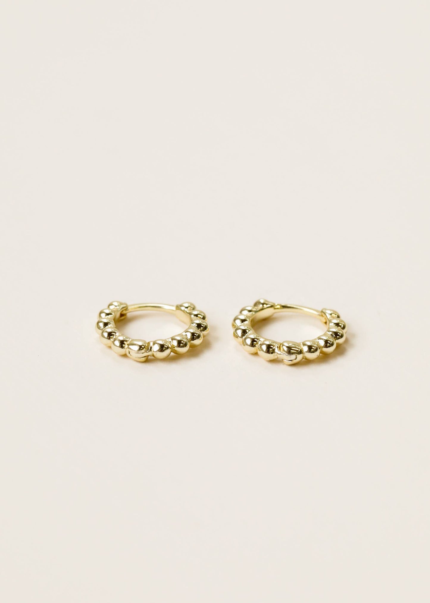 Ball Hoop - Tiny - Gold Earrings