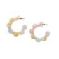 Flora Hoops - Pastel Rainbow // Flower, Earrings, Gift, Jewelry