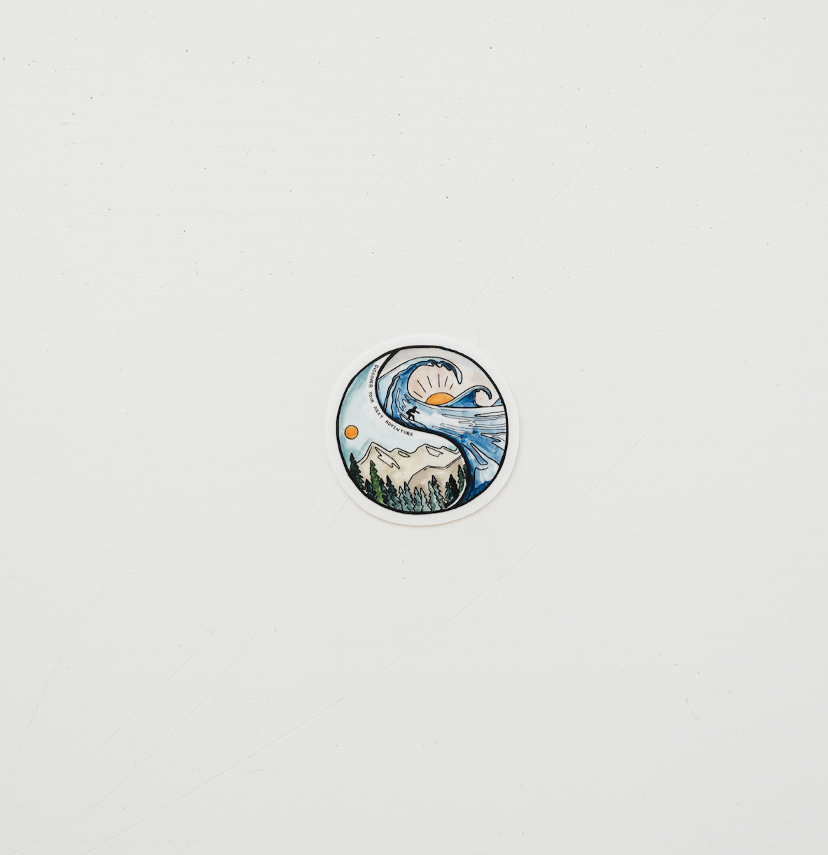 Mini Yin Yang Vinyl Sticker