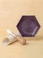 Ceramic Garlic Grater, 3-Piece Set – Eggplant