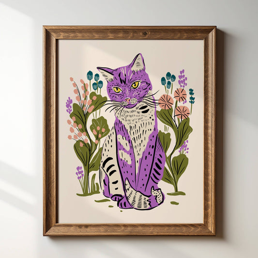 "Miro Cat" - 8" x 10" Giclée Art Print