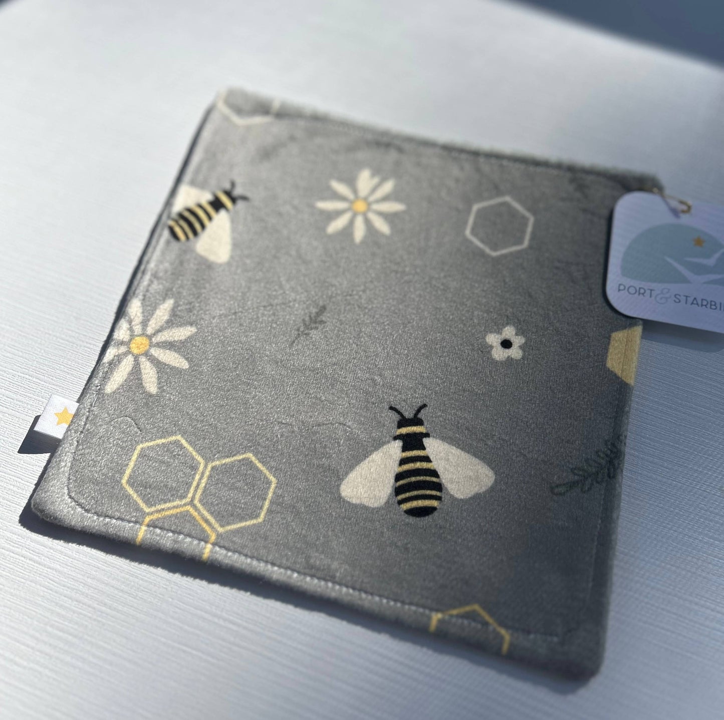 Don't Worry, Bee Happy Minky Crinkle Sensory Toy