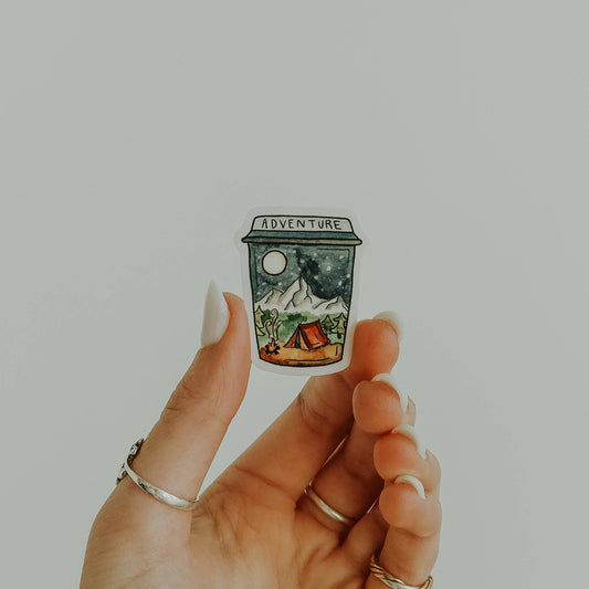 Mini Adventure Cup Vinyl Sticker