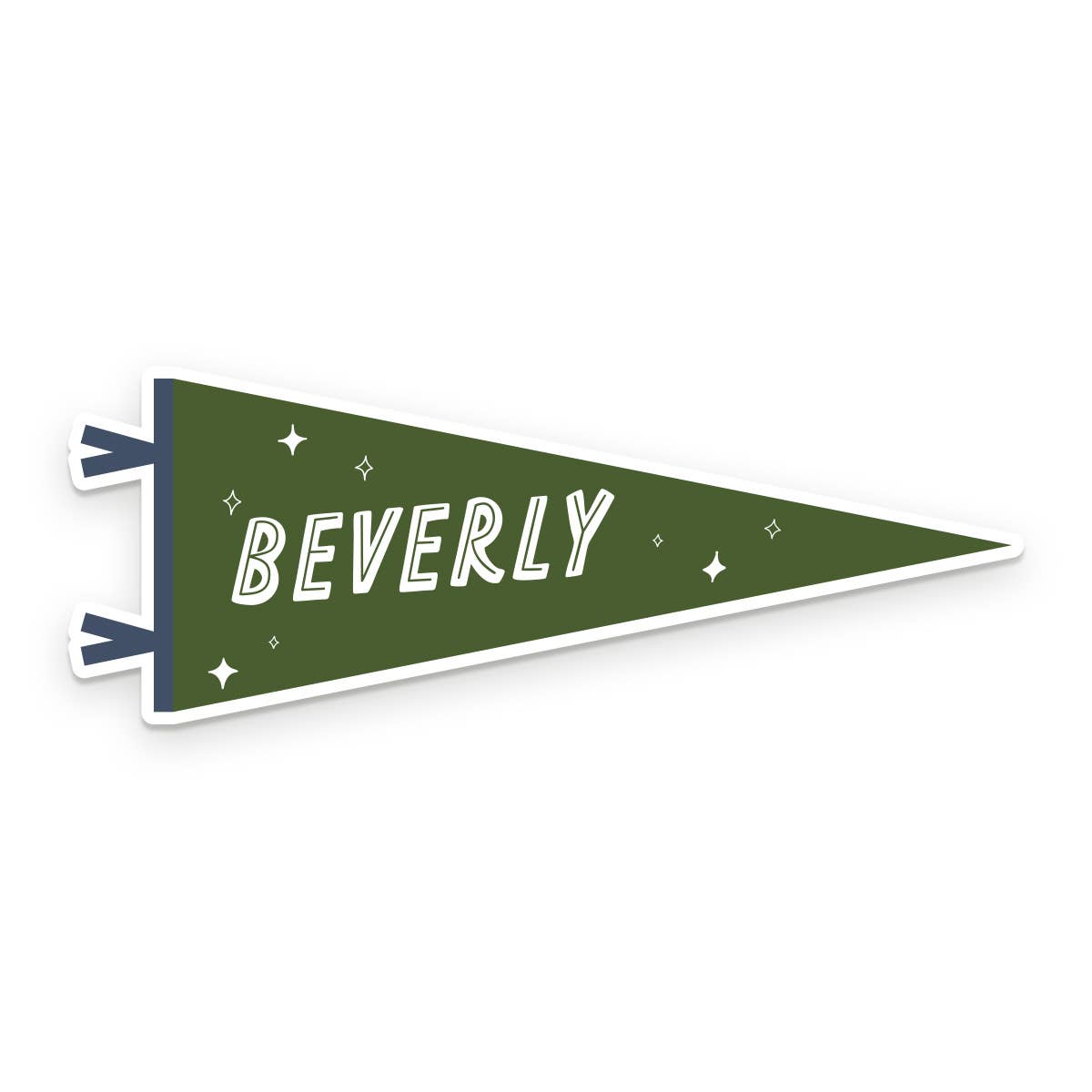 Saranac lake Pennant Sticker