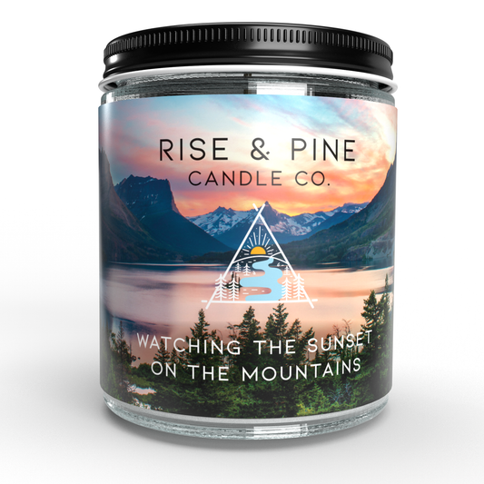 Watching the Sunset on the Mountains: Earth, Clove & Sandalwood Soy Wax Candle