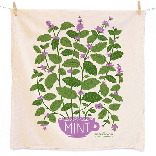 MINT & MELON (Mint, Watermelon) - Tea Towel Set of 2