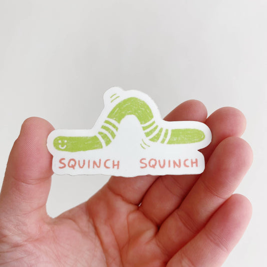 Sticker - squinch worm