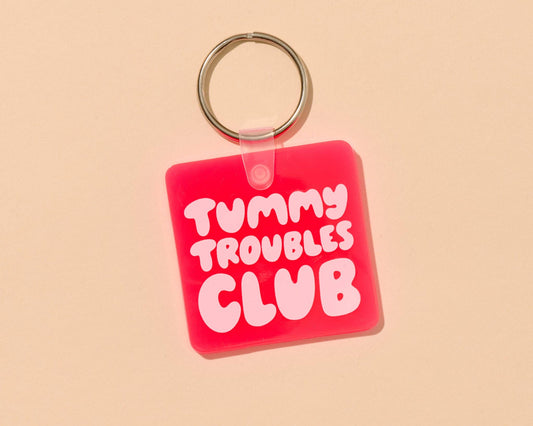 PVC Keychain by Your Gal Kiwi—Tummy Troubles Club (Funny)
