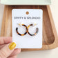 Cam Mini Hoops - Tortoise //  Earrings, Jewelry, Fall