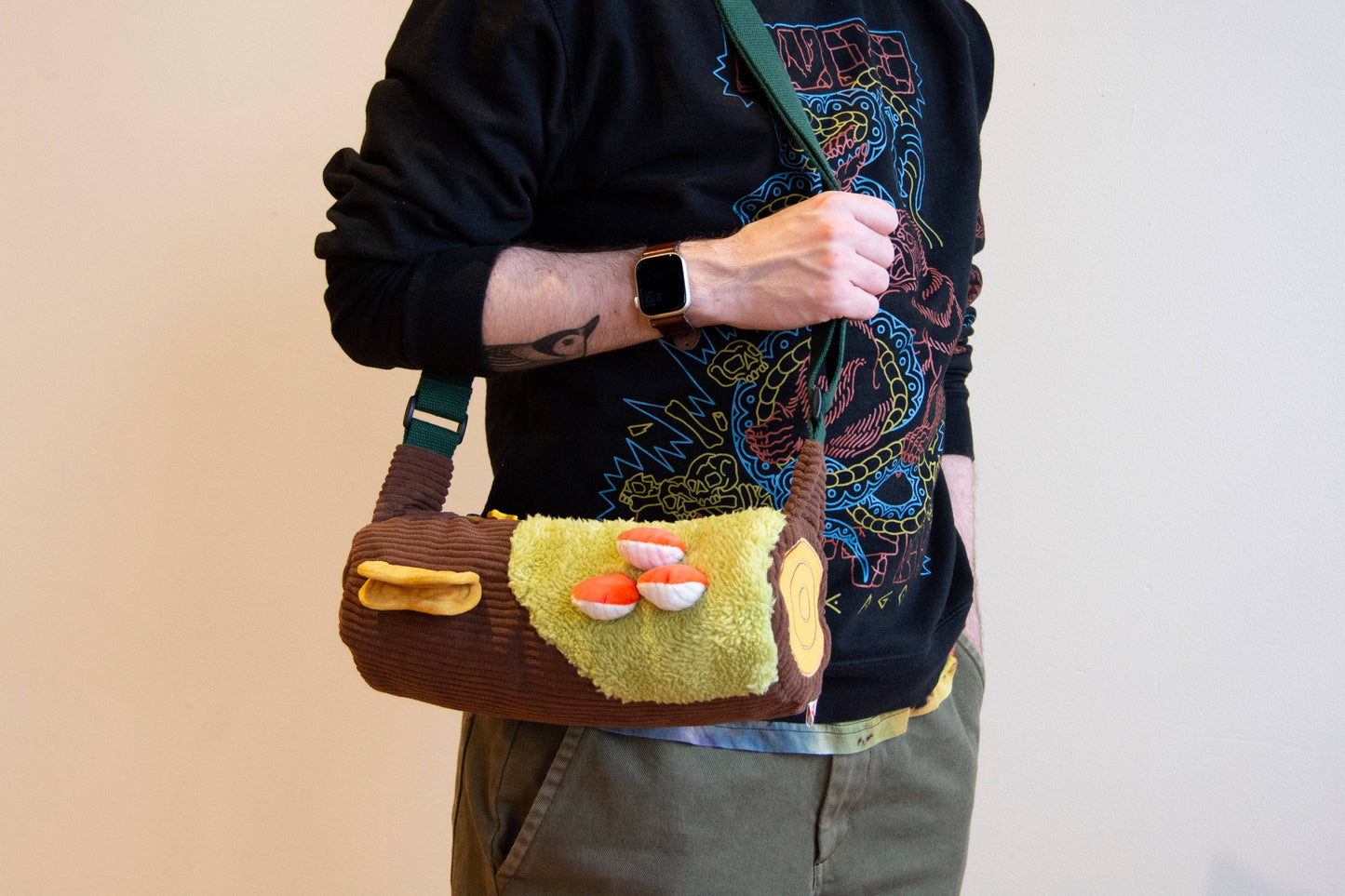 Corduroy Log Bag