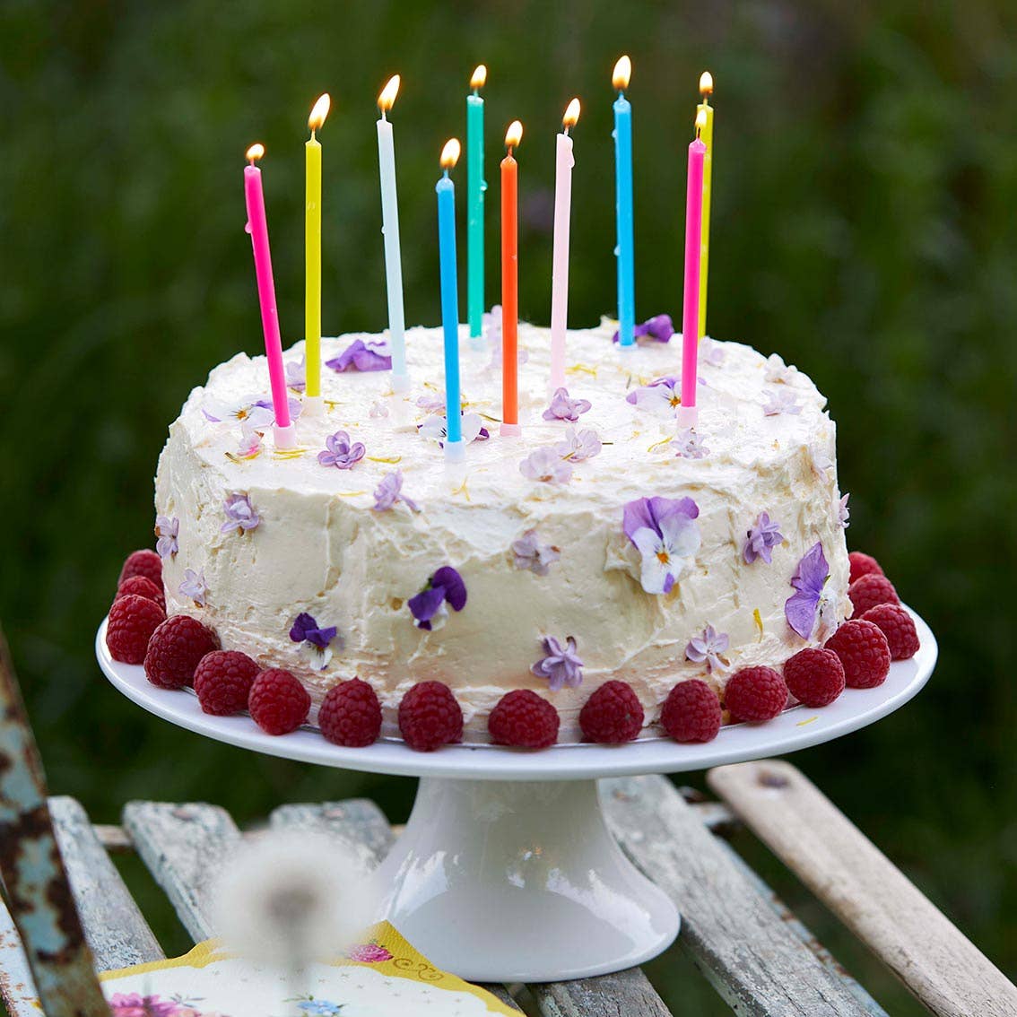 Rainbow Birthday Candles - 16 Pack | Cake Candle |
