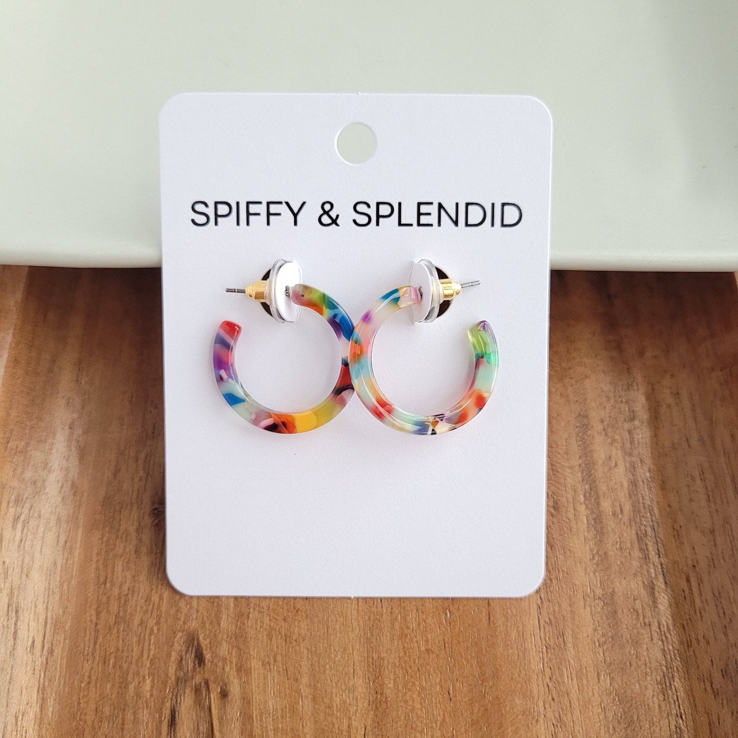 Cam Mini Hoops - Fiesta // Earrings, Jewelry, Gifts, Best Seller