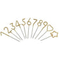 Mini Gold Number Sparkler Wand Filled Display