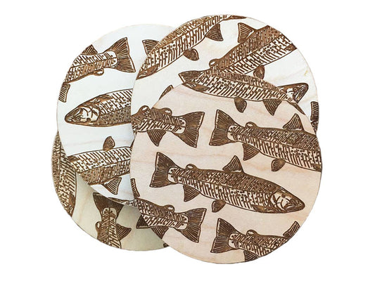 Trout Coaster Set