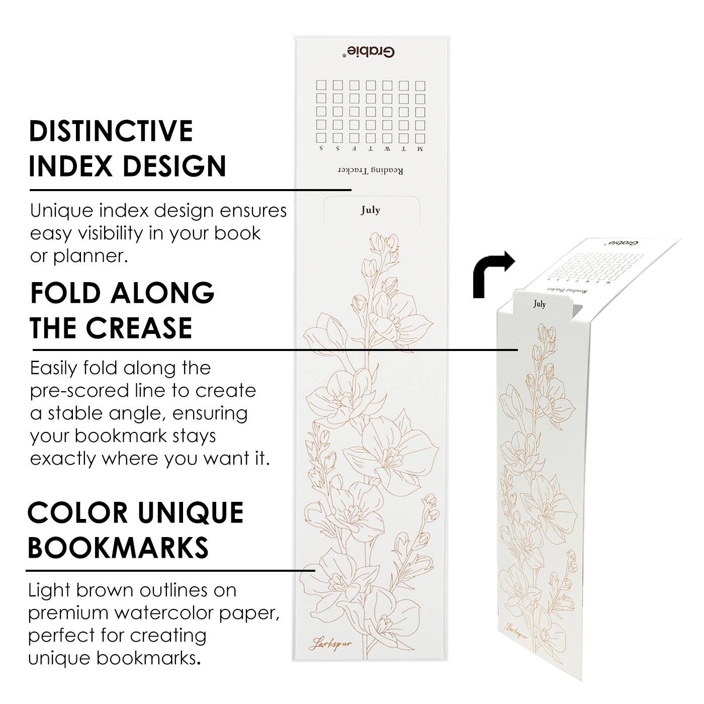 12 Sheets 140LB Watercolor Coloring Bookmarks