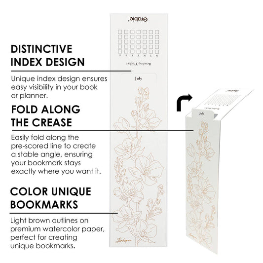 12 Sheets 140LB Watercolor Coloring Bookmarks